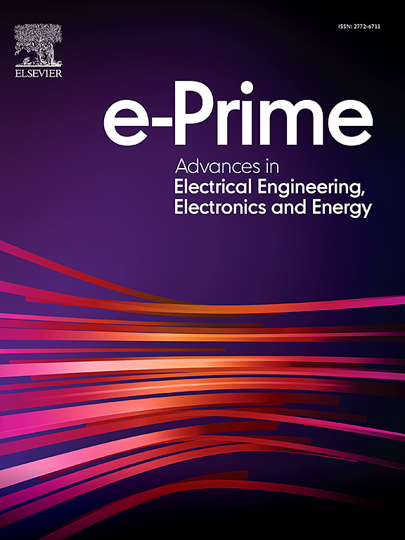 Go to journal home page - e-Prime - Advances in Electrical Engineering, Electronics and Energy